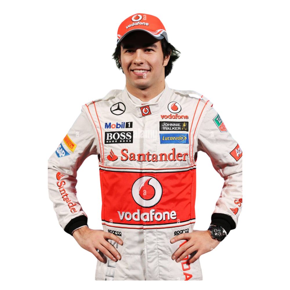 McLaren Formel 1 Team Sergio Perez 2013 Formel 1 Rennanzug Replik