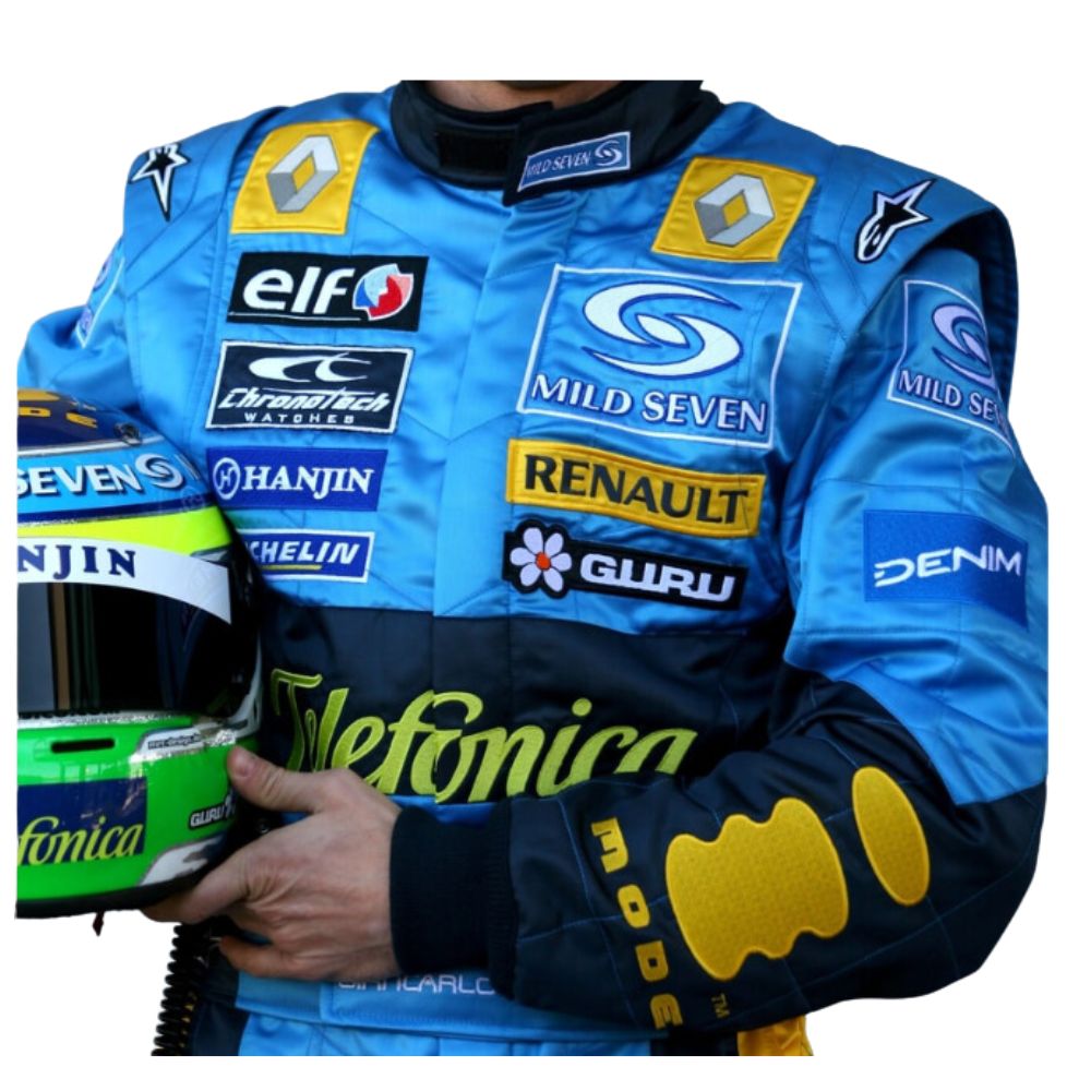 Renault F1 Team Formel 1 Rennanzug Replik (Giancarlo Fisichella Rennen 2005)