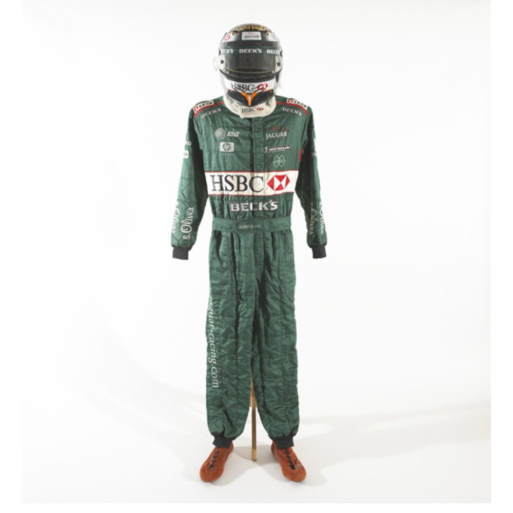 Formel 1 Rennoverall Replik (Eddie Irvine Jaguar Rennen 2001)