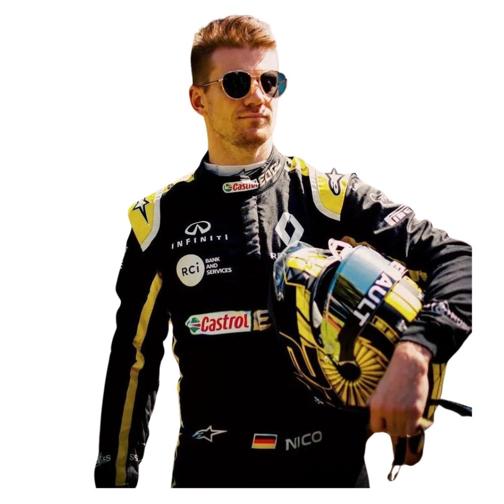 Renault F1 Team Nico Hülkenberg 2019 Formel 1 Rennanzug Replik (Rennanzug Nico Hülkenberg)