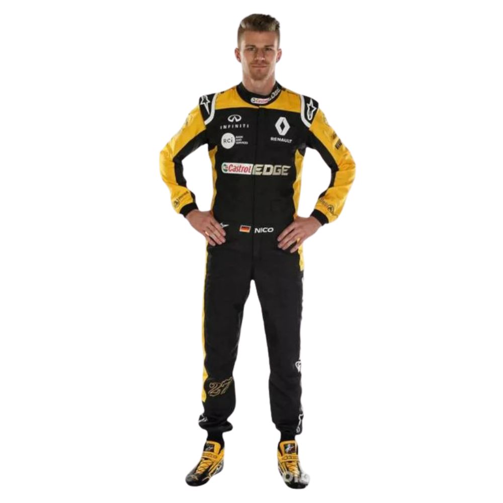 Renault F1 Team Nico Hülkenberg 2018 Formel 1 Rennanzug Replik (Rennen Nico Hülkenberg)