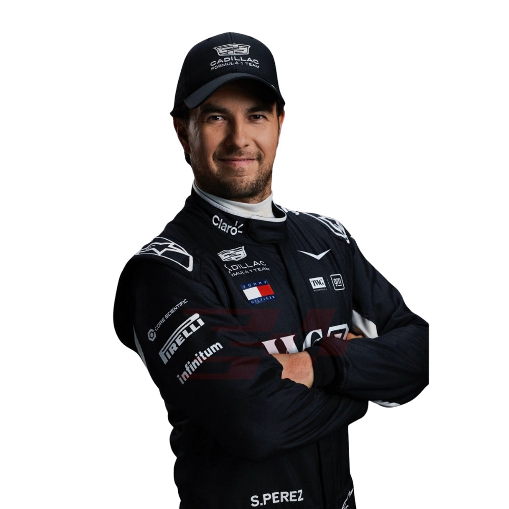 Cadillac F1 Team Sergio Perez 2026 Formel 1 Rennanzug Replik (Rennen)