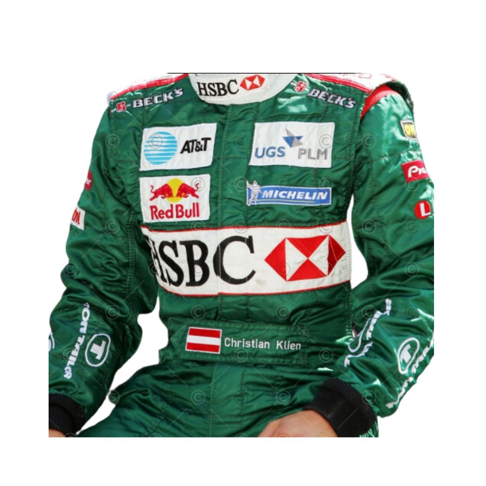 Formel-1-Rennanzug-Replika (Jaguar:Christian Klien Rennen 2004)