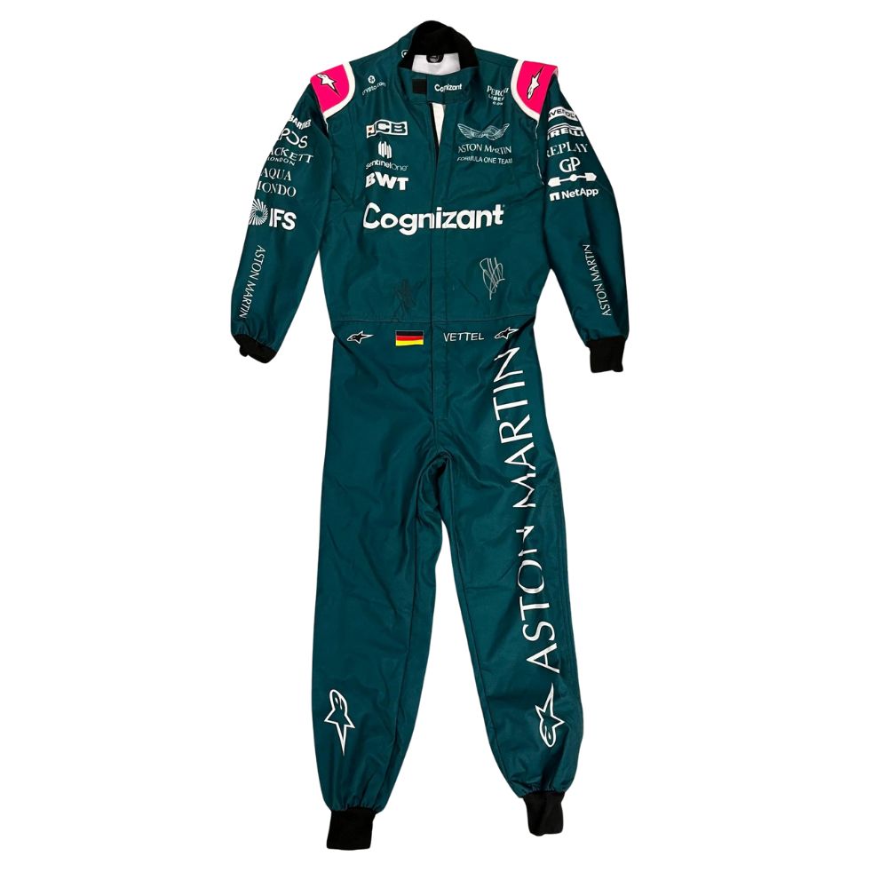 Aston Martin Aramco F1 Team Sebastian Vettel 2021 Formel 1 Rennanzug Replik (Rennen)