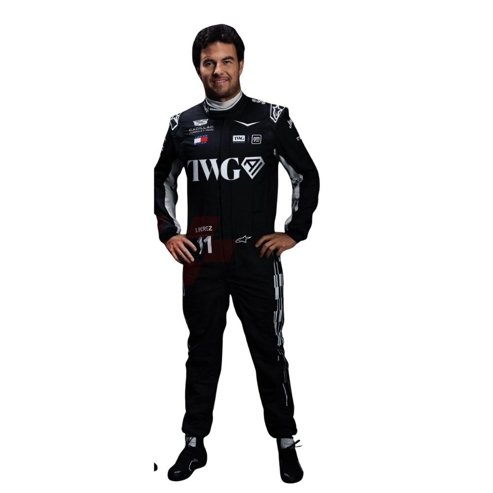 Cadillac F1 Team Sergio Perez 2026 Formel 1 Rennanzug Replik (Rennen)