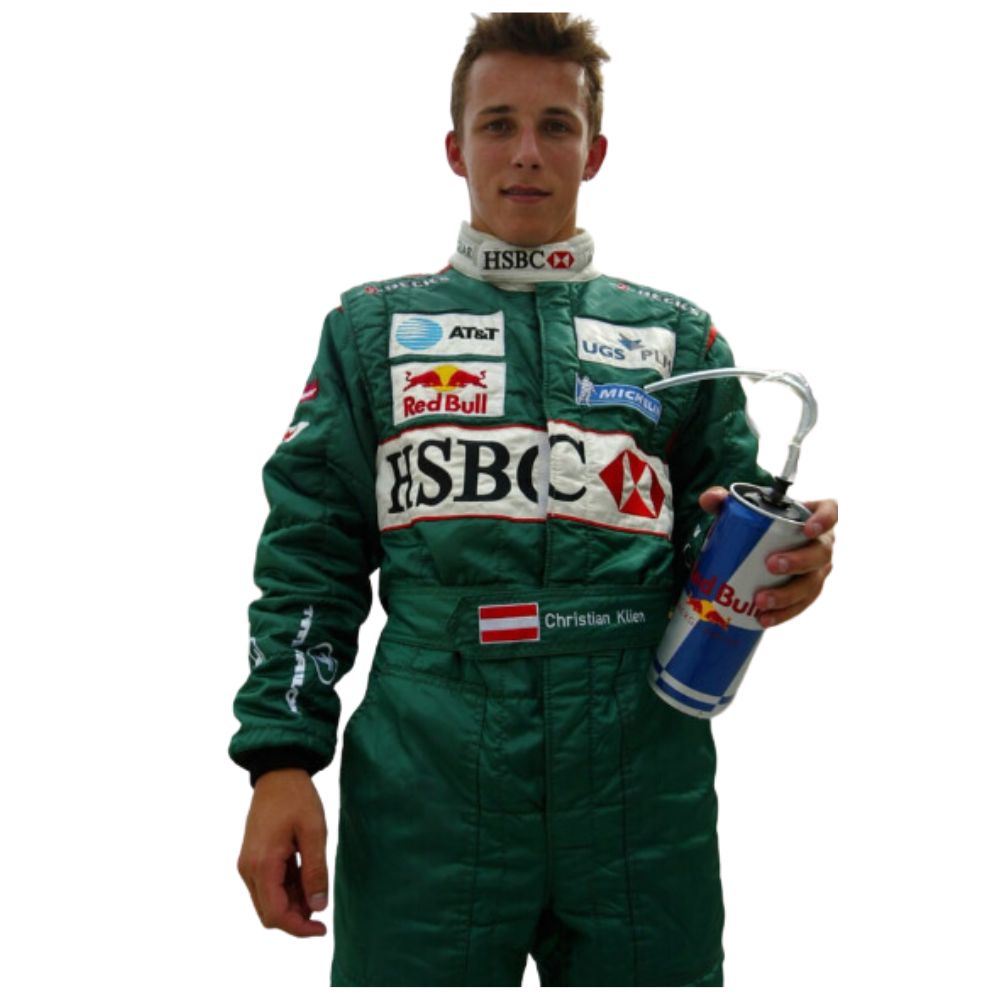 Formel-1-Rennanzug-Replika (Jaguar:Christian Klien Rennen 2004)