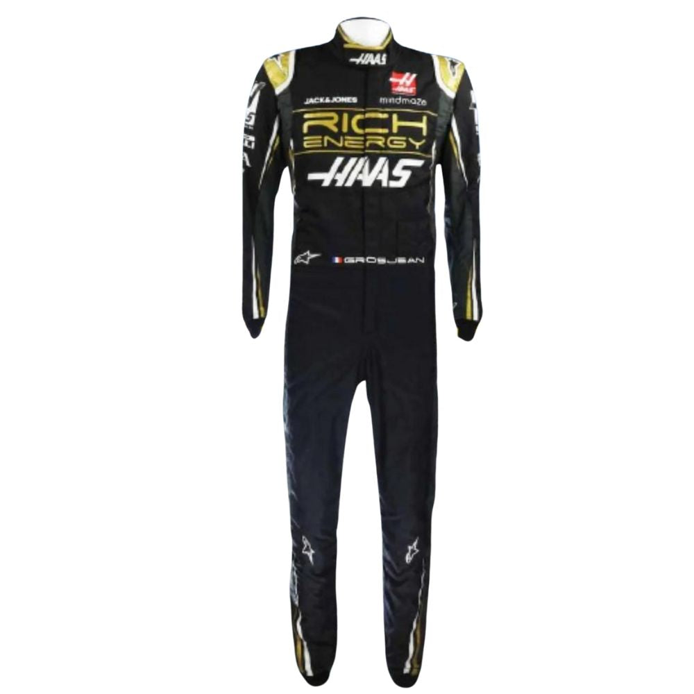 Haas F1 Team 2019 Formula 1 Racing Suit Replica (Race Romain Grosjean)