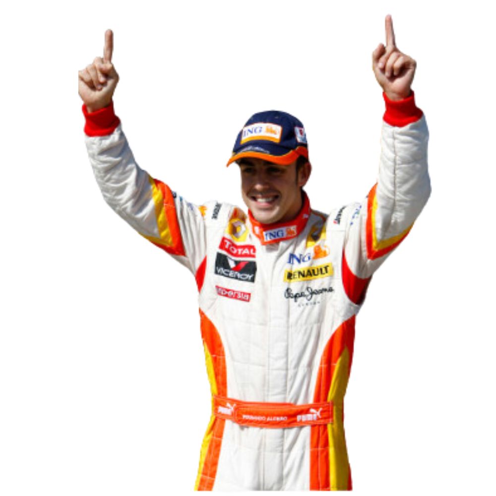 Renault F1 Team Fernando Alonso Formula 1 Racing Suit Replica (2009s Race)
