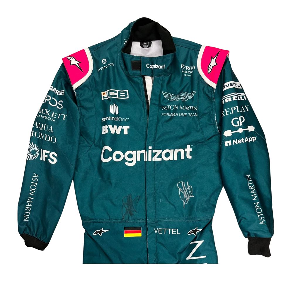 Aston Martin Aramco F1 Team Sebastian Vettel 2021 Formel 1 Rennanzug Replik (Rennen)