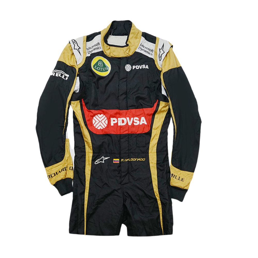 2015 Formel 1 Rennanzug Replik (Team Pastor Maldonado Lotus)