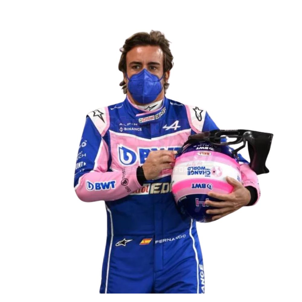 Alpine F1 Team Fernando Alonso 2022 Formel 1 Rennoverall Replik