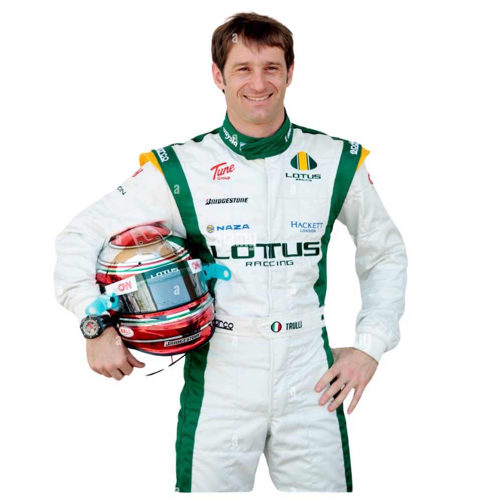 Formel-1-Rennanzug-Replika (Jarno Trulli Lotus 2010er Rennen)