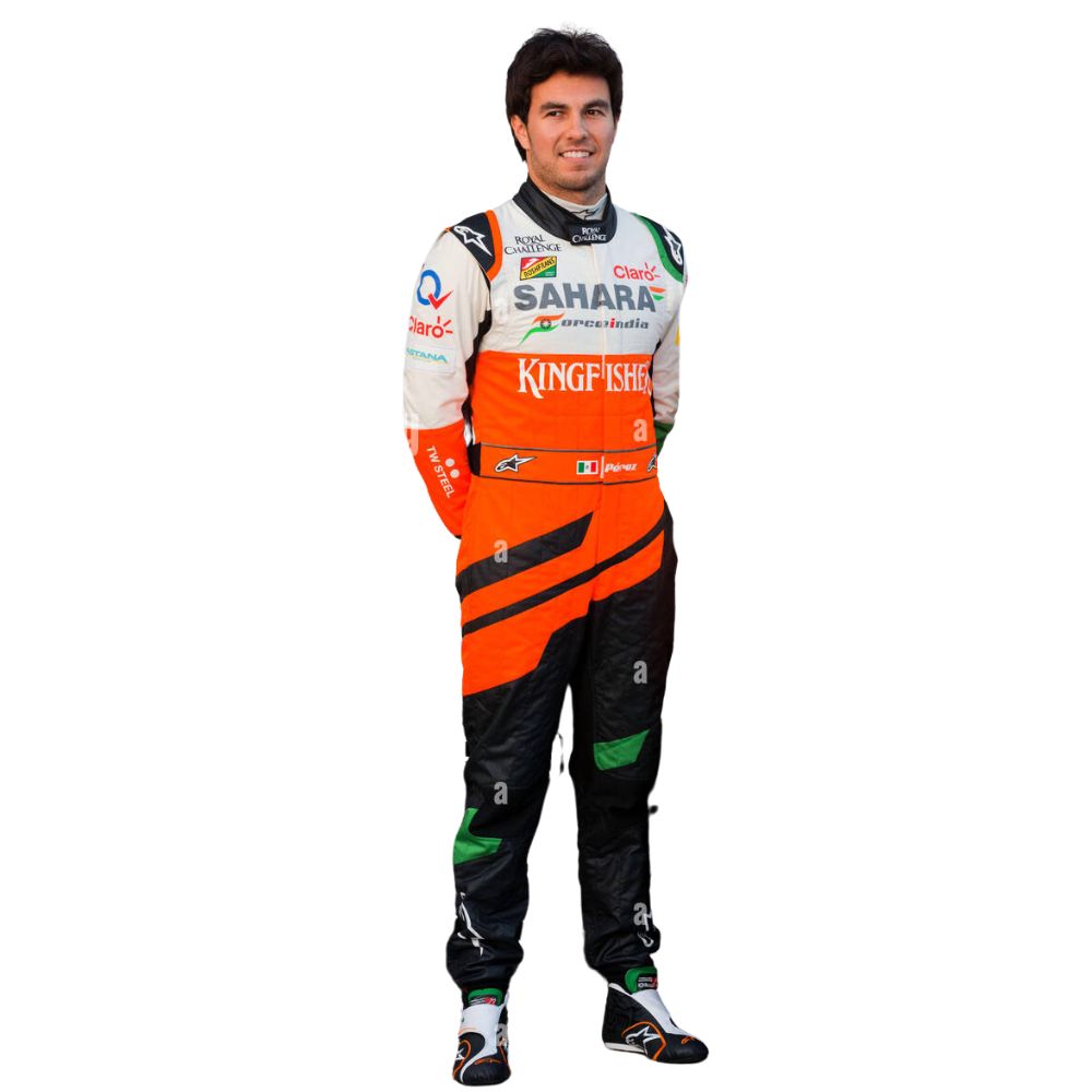 Sergio Perez 2014 Formel 1 Rennanzug Replik (Force India)
