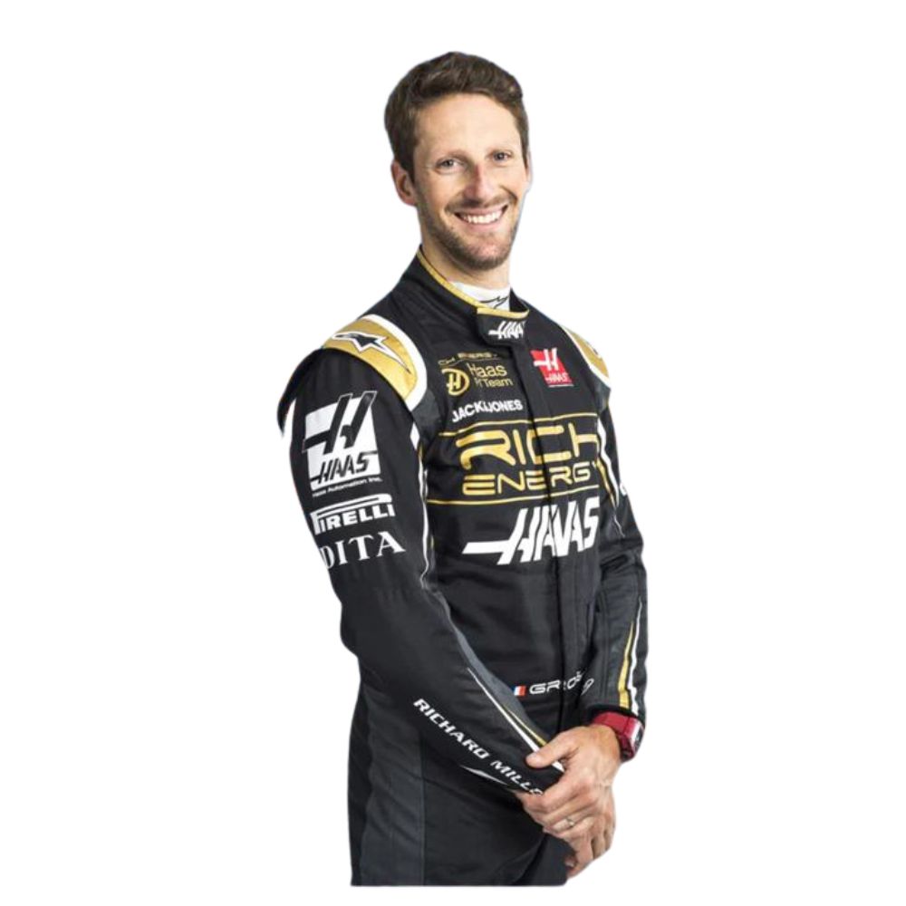 Haas F1 Team 2019 Formel-1-Rennanzug-Replik (Rennfahrer Romain Grosjean)