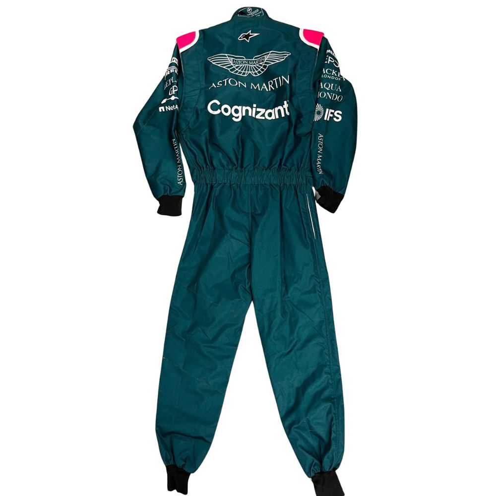 Aston Martin Aramco F1 Team Sebastian Vettel 2021 Formula 1 Racing Suit Replica (Race)