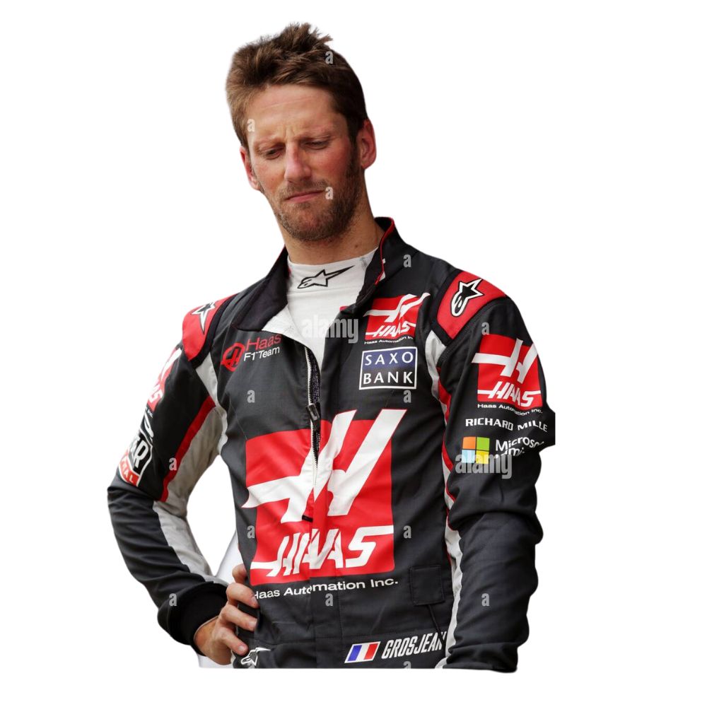 Haas F1 Team 2016 Formula 1 Racing Suit Replica (Formual 1 Romain Grosjean)