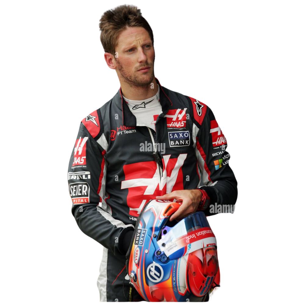 Haas F1 Team 2016 Formula 1 Racing Suit Replica (Formual 1 Romain Grosjean)