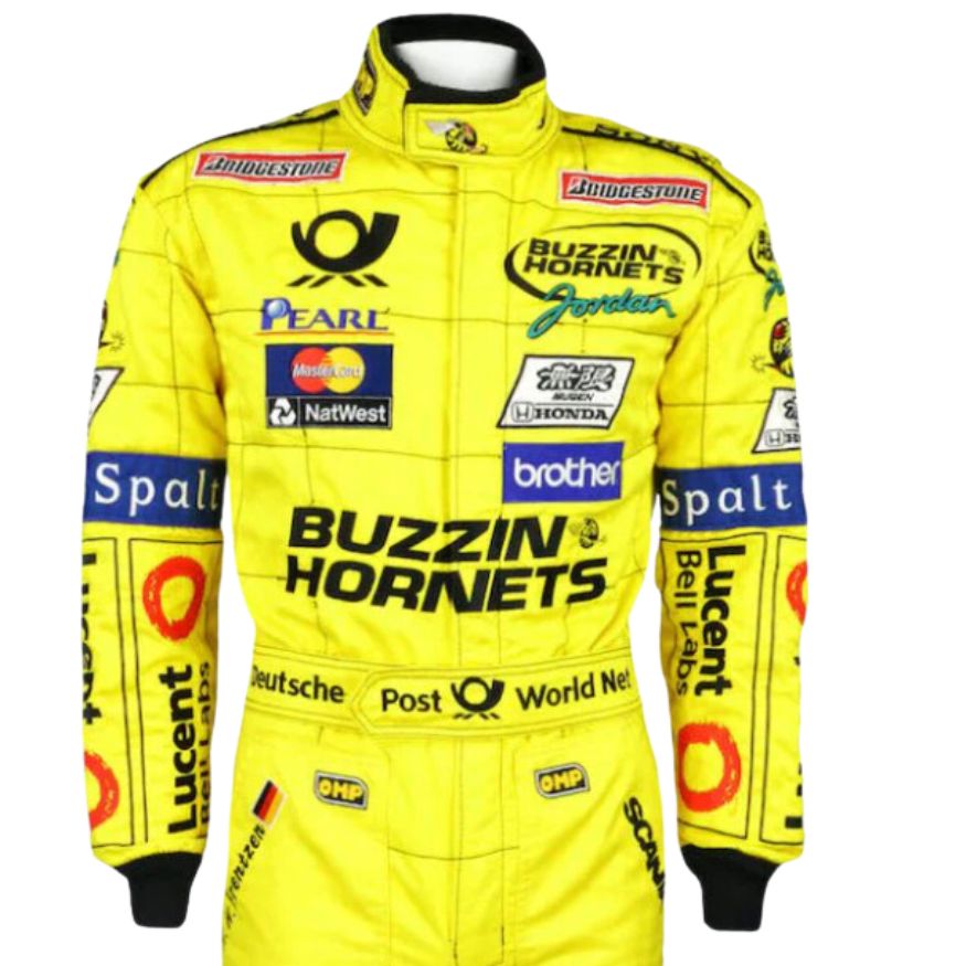 Formel-1-Rennanzug-Replika (Heinz Harald Frentzen Jordan Sublimation 2000er Jahre)