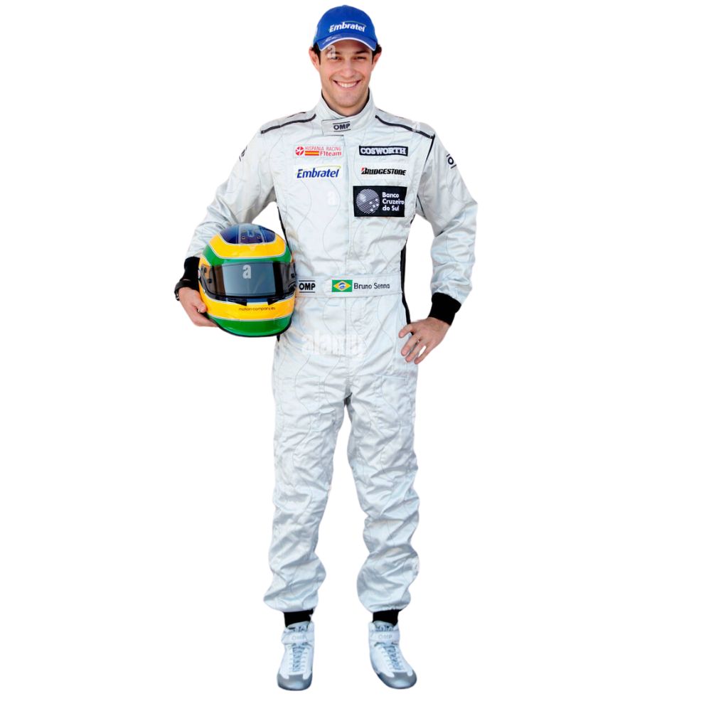 Formel 1 Rennanzug-Replika (Bruno Senna HRT 2010er Rennen)