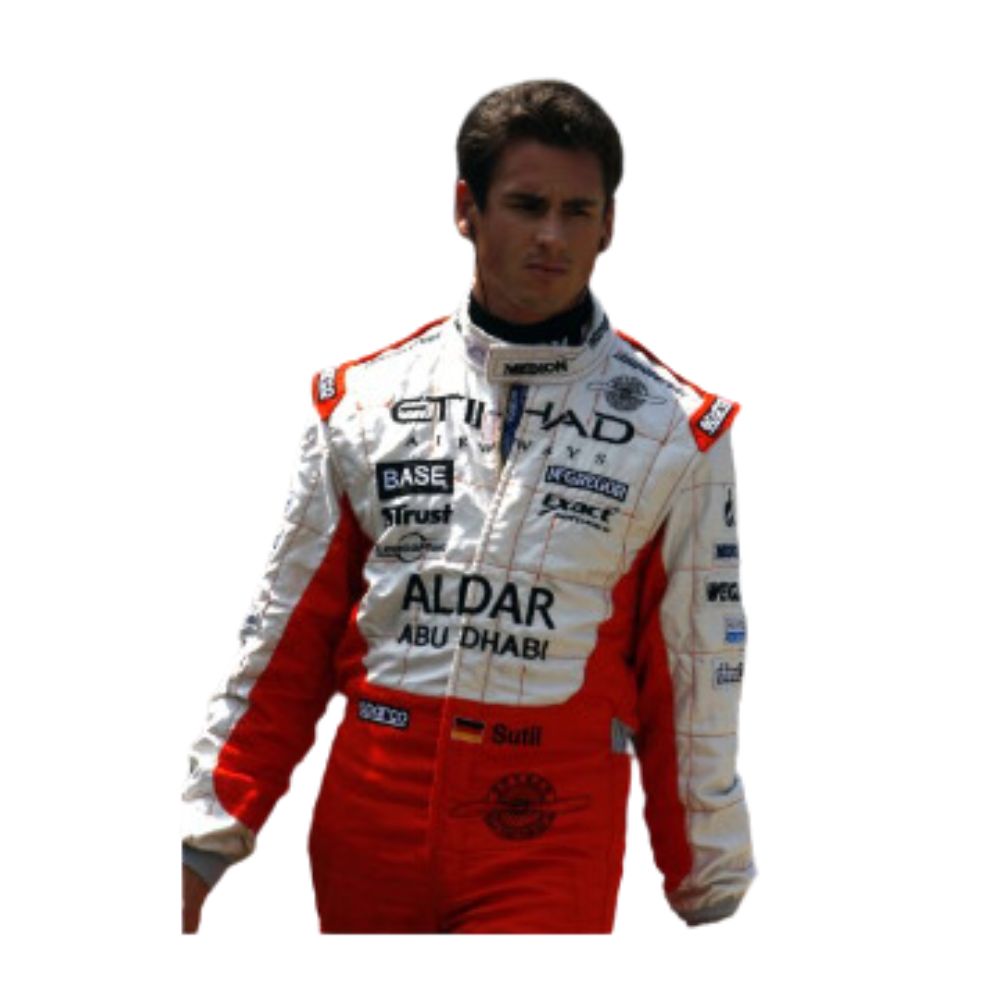 2007 Formel 1 Rennanzug Replik (Rennen Adrian Sutil Spyker)