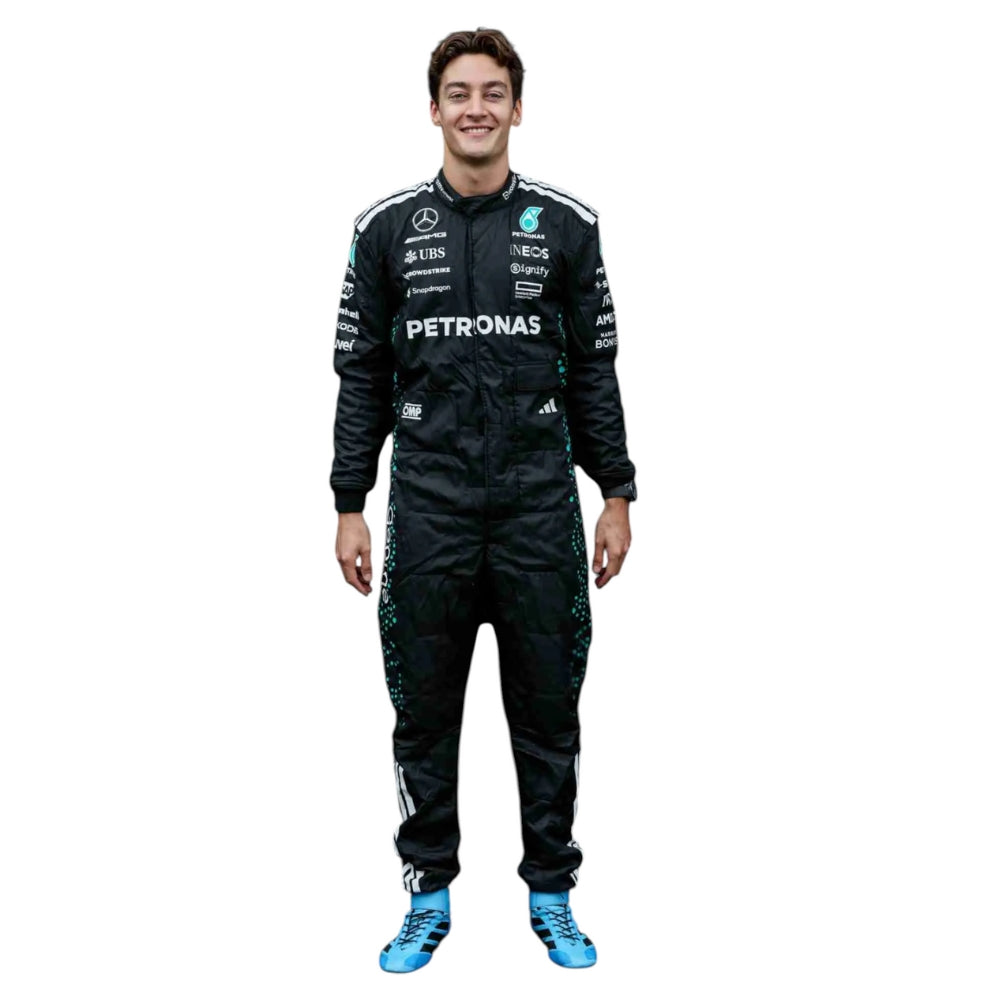 Mercedes-AMG Petronas F1 Team George Russell 2025 Formula 1 Racing Suit Replica