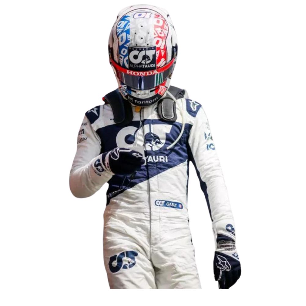 Scuderia AlphaTauri Pierre Gasly 2021 Formel 1 Rennanzug Replik (Rennen)