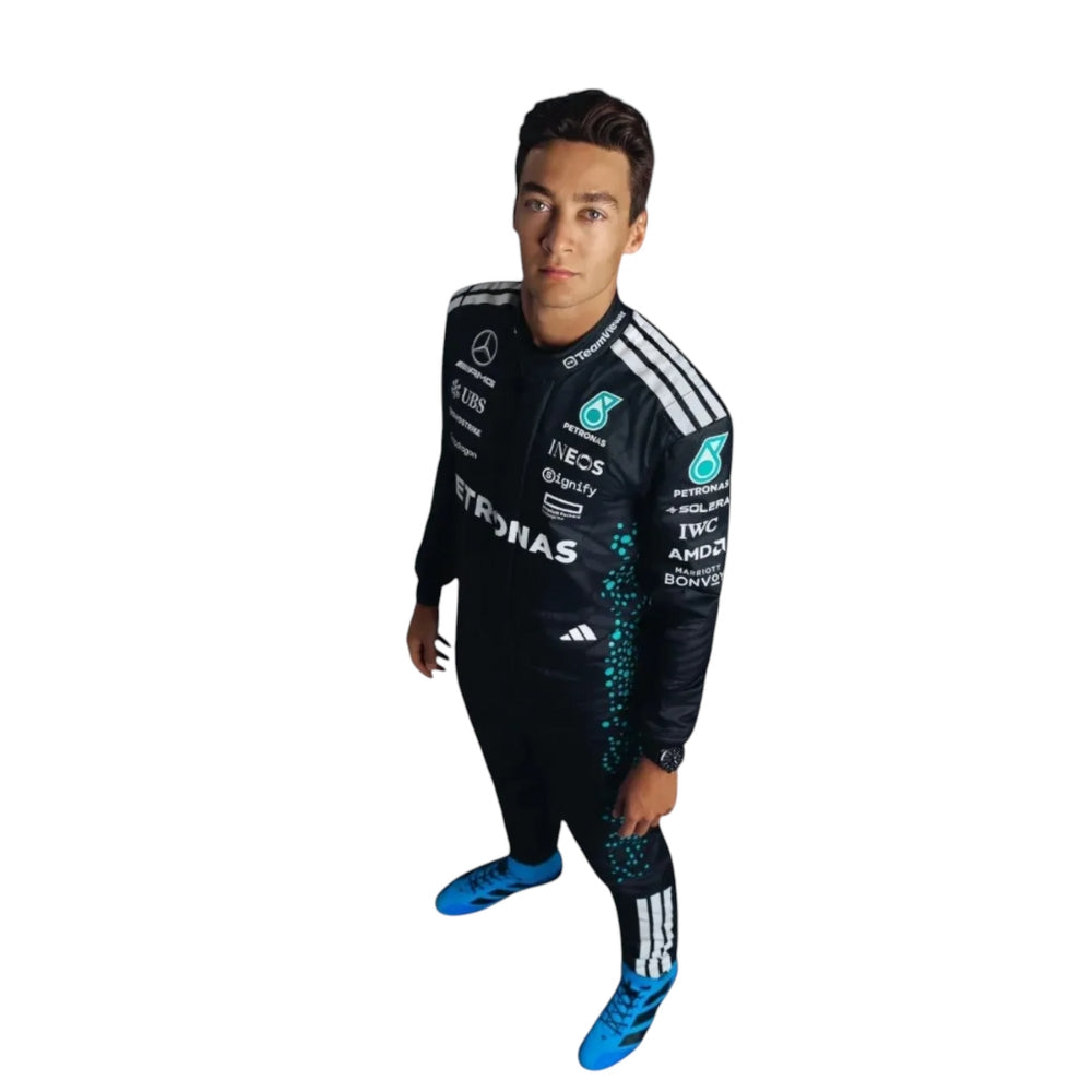 Mercedes-AMG Petronas F1 Team George Russell 2025 Formula 1 Racing Suit Replica