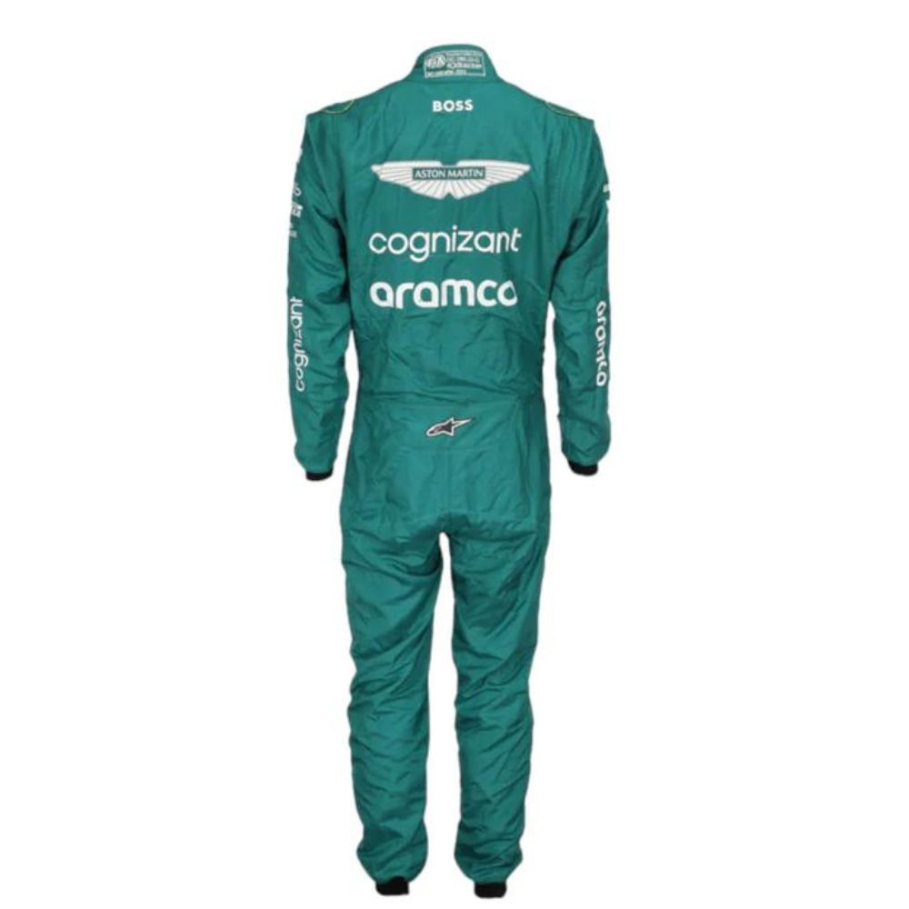 Aston Martin Aramco F1 Team Lance Stroll 2023 Formula 1 Racing Suit Replica