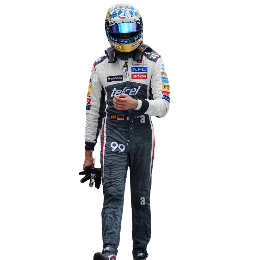 Stake F1 Team Kick Sauber 2014 Formula 1 Racing Suit Replica (Adrian Sutil)