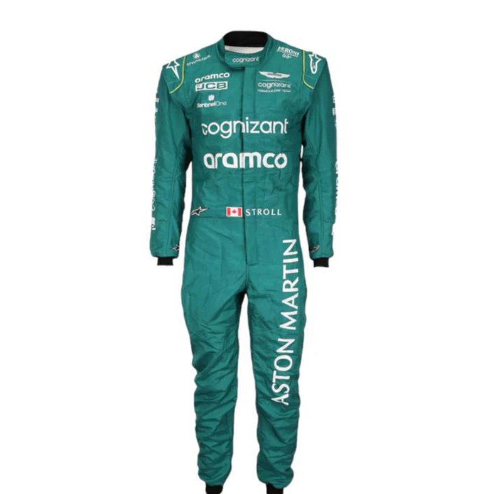 Aston Martin Aramco F1 Team Lance Stroll 2023 Formel 1 Rennanzug Replik