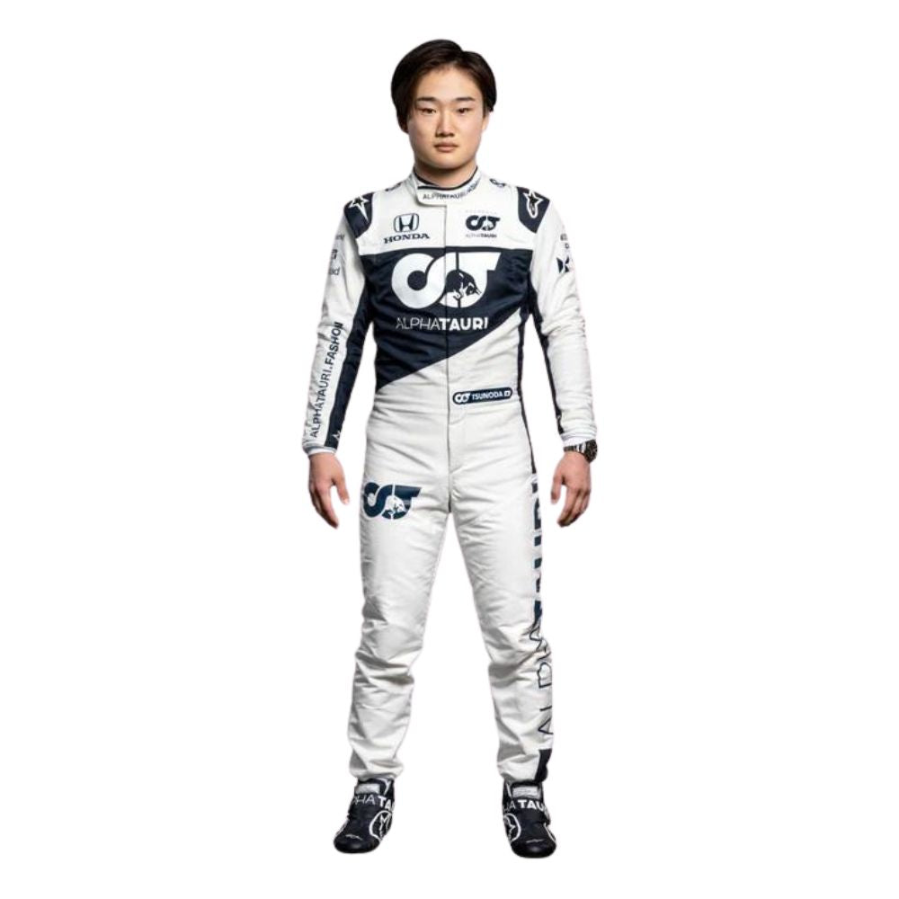 Scuderia AlphaTauri Yuki Tsunoda 2021 Formel 1 Rennanzug Replik (Rennen)
