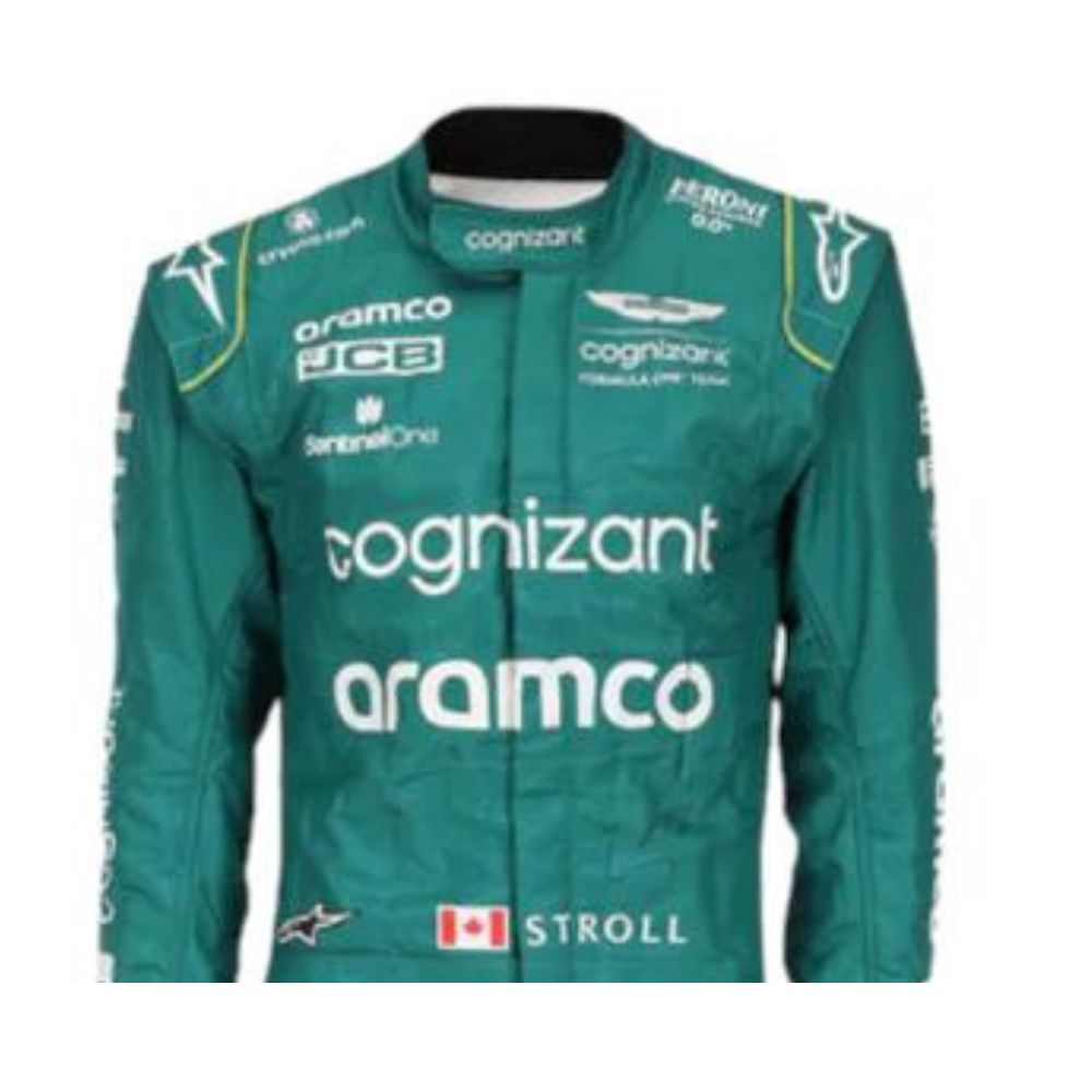 Aston Martin Aramco F1 Team Lance Stroll 2023 Formel 1 Rennanzug Replik