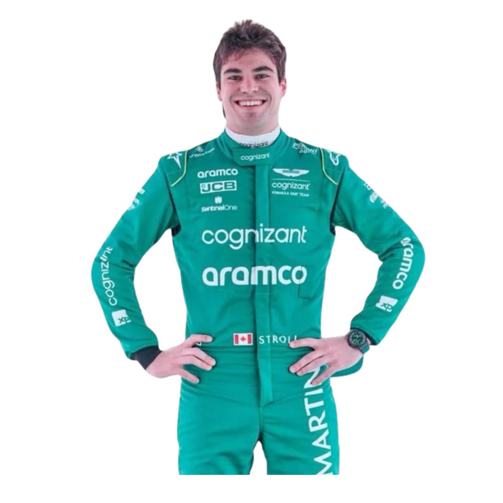 Aston Martin Aramco F1 Team Lance Stroll 2023 Formel 1 Rennanzug Replik
