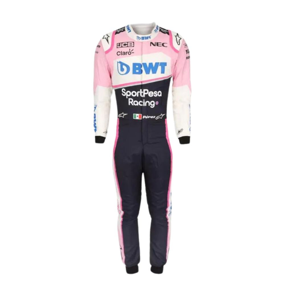 Sergio Perez 2019 Formel 1 Rennanzug Replika (Race Point)