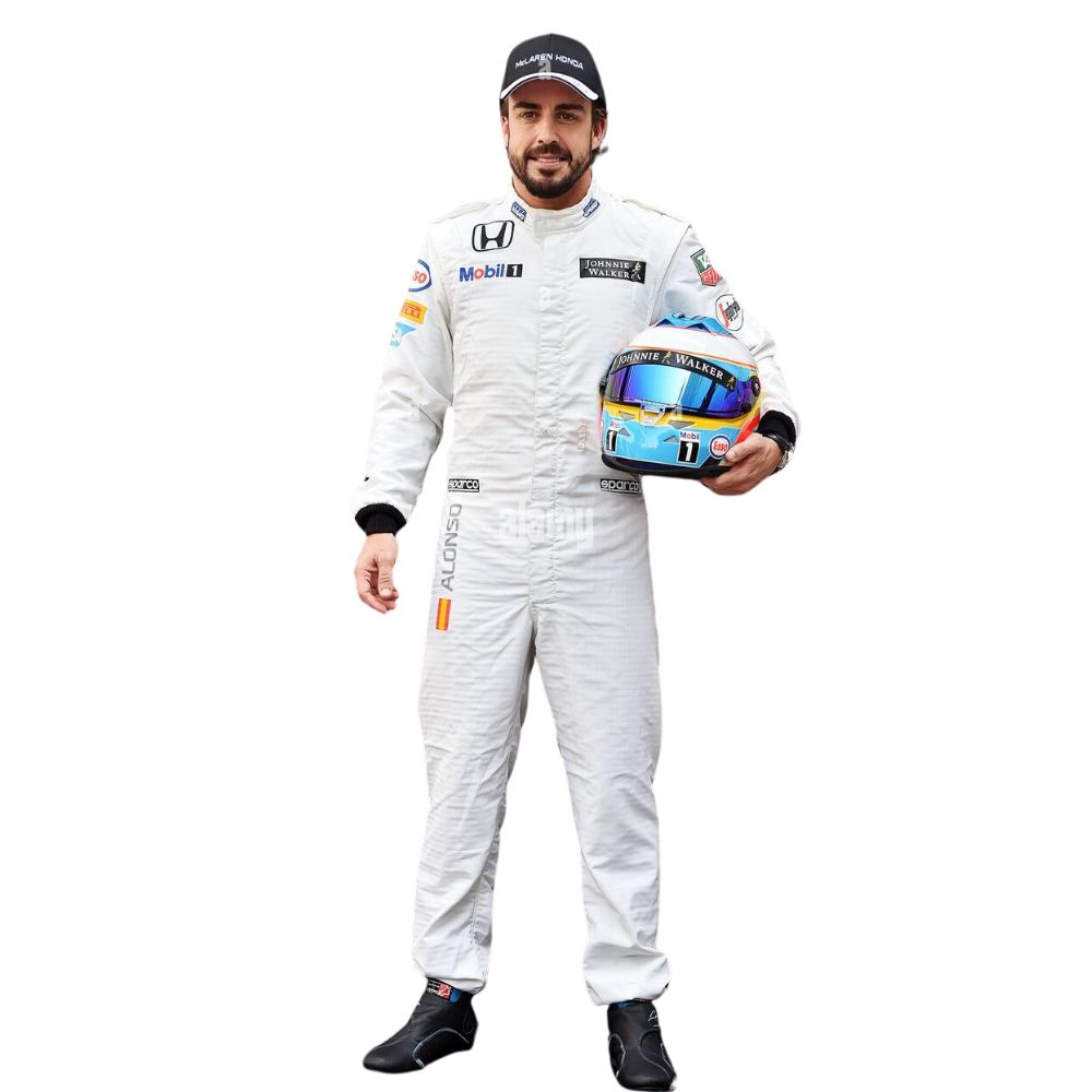 McLaren Formel 1 Team Fernando Alonso 2015 Formel 1 Rennanzug Replikat