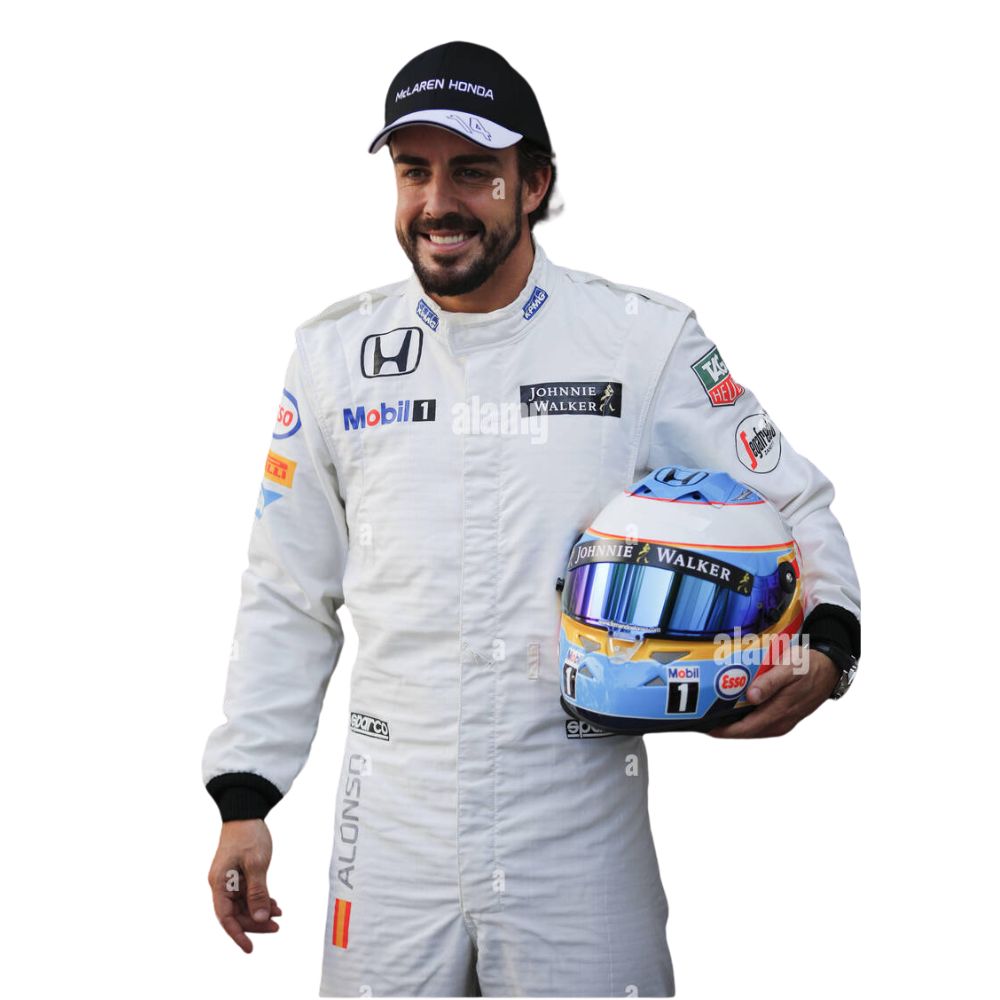 McLaren Formel 1 Team Fernando Alonso 2015 Formel 1 Rennanzug Replikat