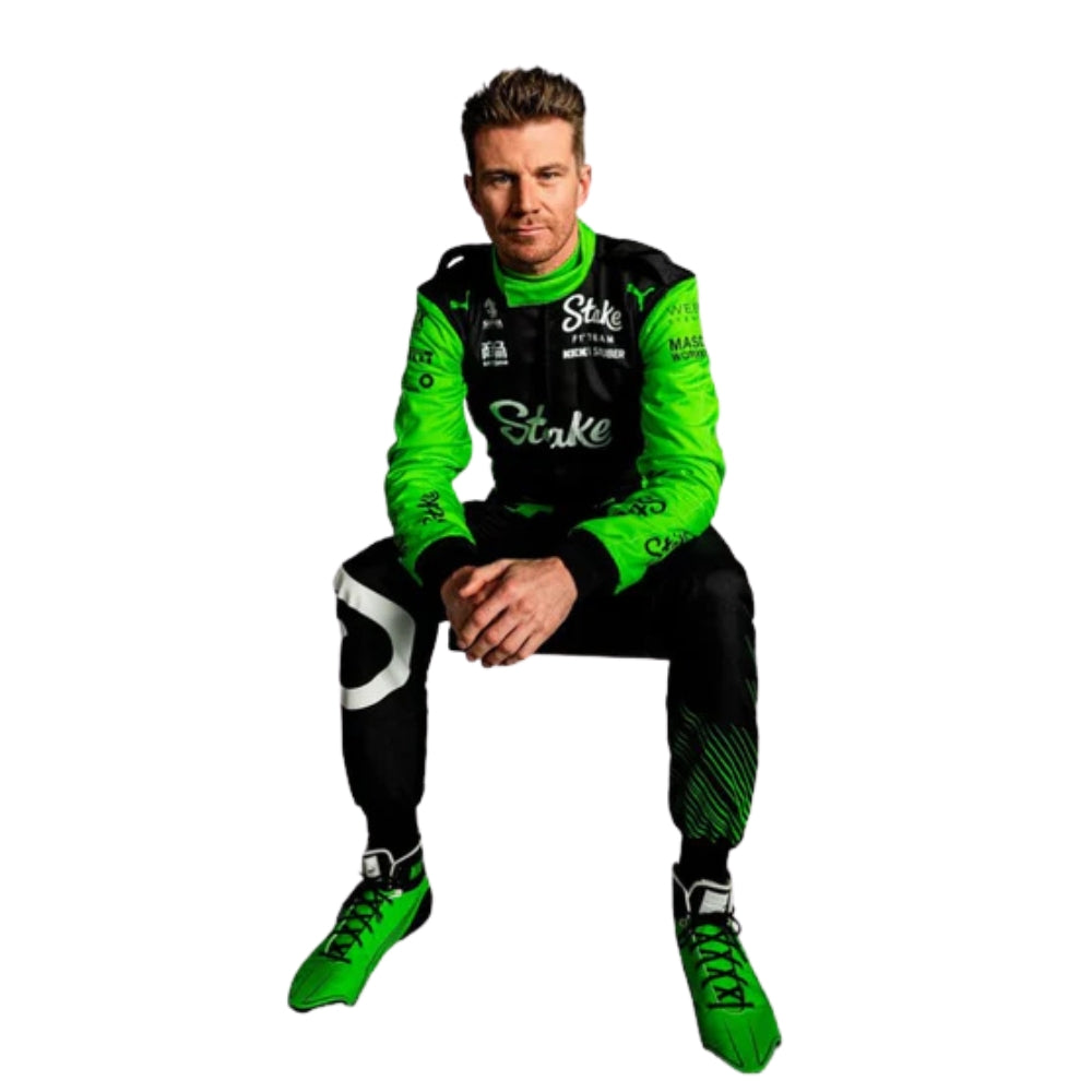 Stake F1 Team Kick Sauber Nico Hülkenberg 2025 Formel 1 Rennanzug Replik (Nico Hülkenberg Kick Race)
