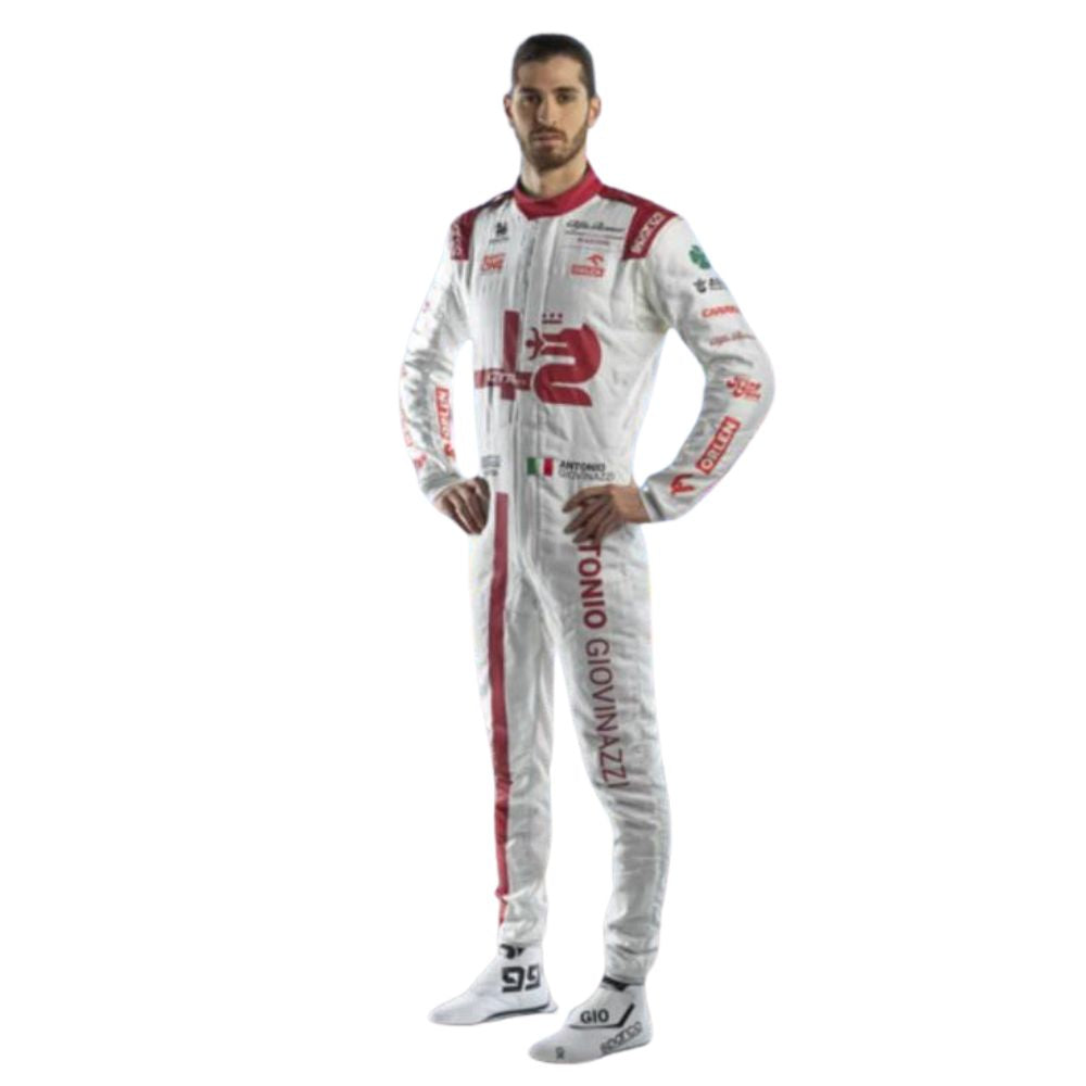 Alfa Romeo F1 Team 2021 Formel 1 Rennanzug Replik (Rennanzug Antonio Giovinazzi)