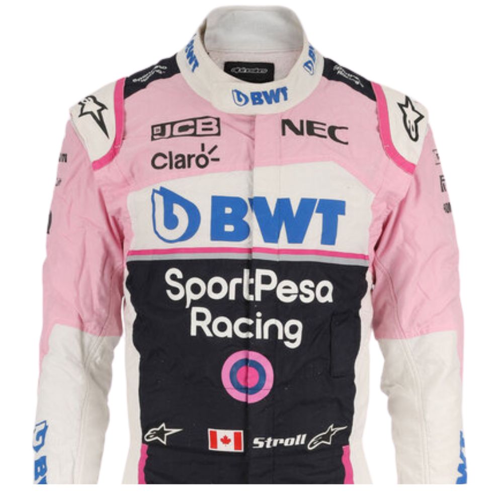 Lance Stroll 2019 Formel 1 Rennanzug Replik (Race Point)
