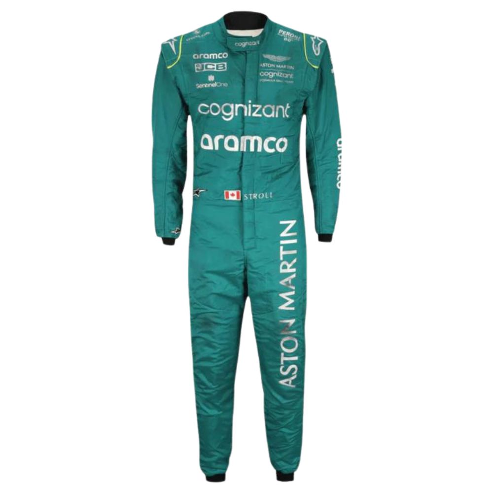 Aston Martin Aramco F1 Team Lance Stroll 2022 Formel 1 Rennanzug Replik (Rennen)