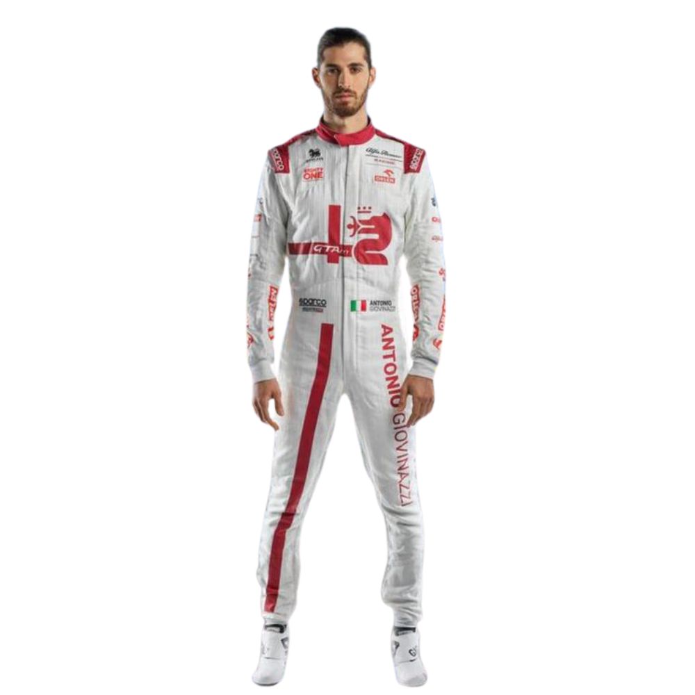 Alfa Romeo F1 Team 2021 Formel 1 Rennanzug Replik (Rennanzug Antonio Giovinazzi)