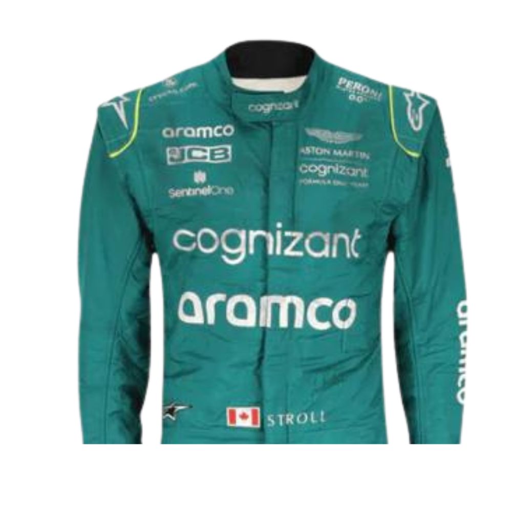 Aston Martin Aramco F1 Team Lance Stroll 2022 Formel 1 Rennanzug Replik (Rennen)