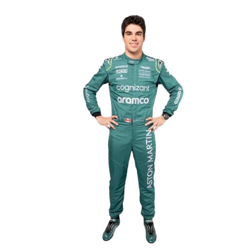 Aston Martin Aramco F1 Team Lance Stroll 2022 Formel 1 Rennanzug Replik (Rennen)