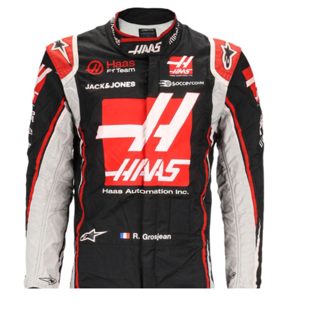 Haas F1 Team 2020 Formula 1 Racing Suit Replica (Romain Grosjean)