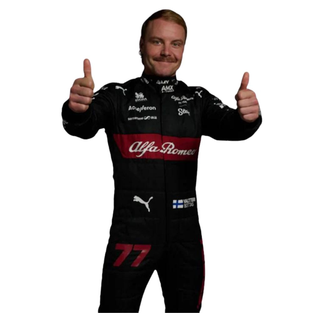 Alfa Romeo F1 Team Valtteri Bottas 2023 Formel 1 Rennanzug Replik