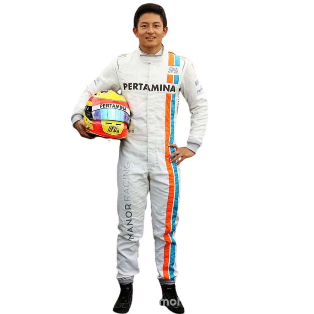 2016 Formel 1 Rennanzug-Replika (Formel 1 Rio Haryanto Manor)