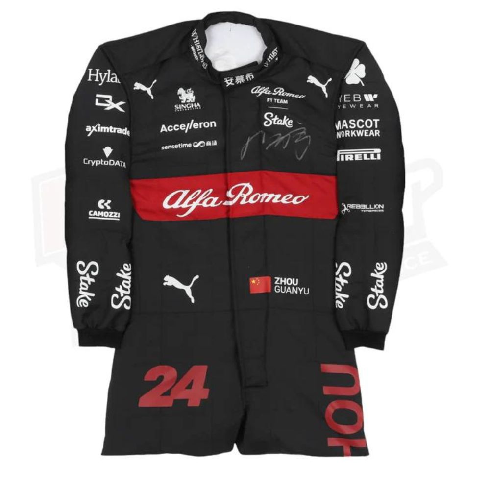 Alfa Romeo F1 Team Zhou Guanyu 2023 Formel 1 Rennanzug Replika