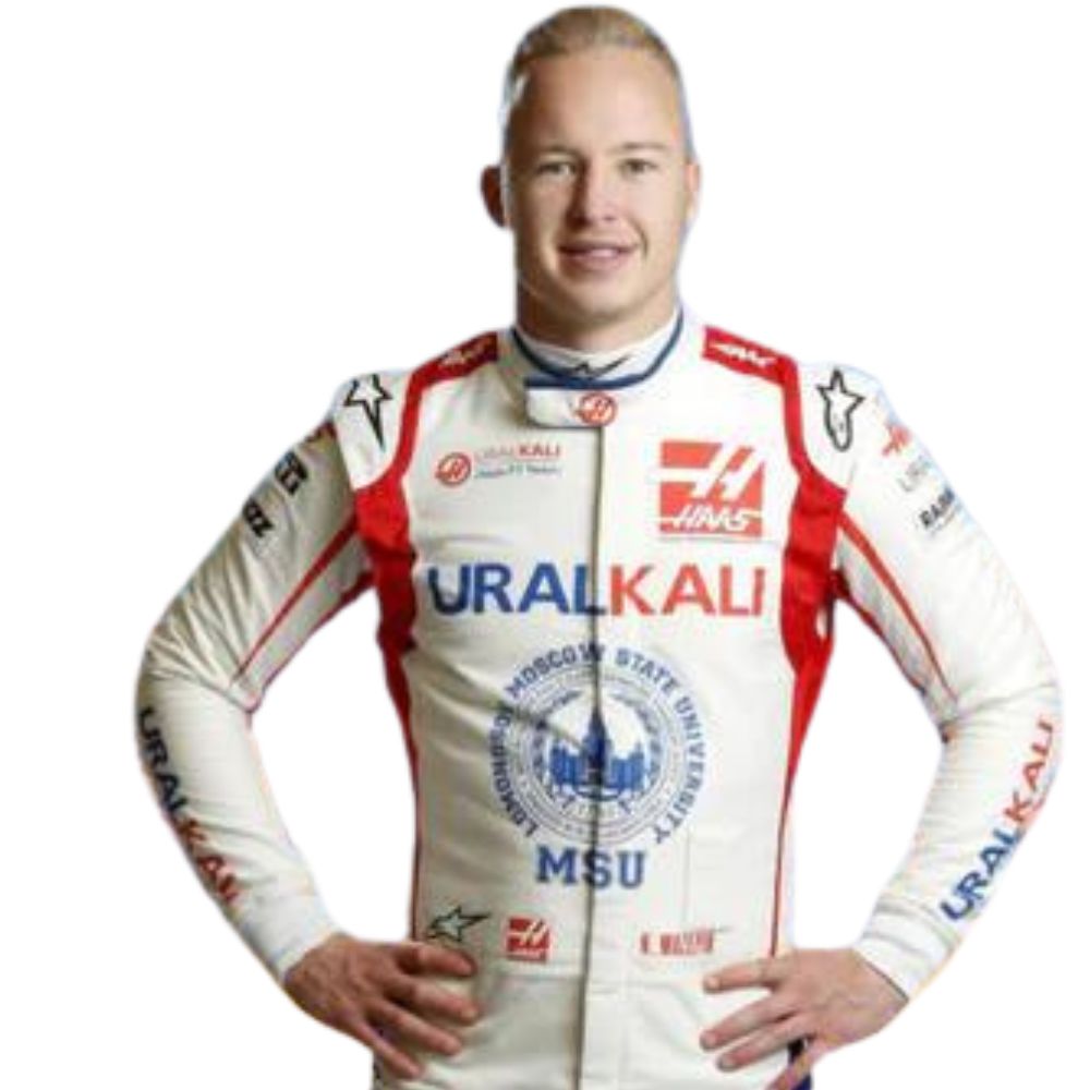Haas F1 Team 2021 Formel 1 Rennanzug Replik (Rennen Nikita Mazepin)