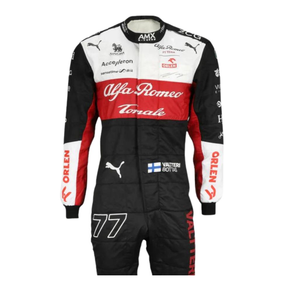 Alfa Romeo F1 Team Valtteri Bottas Formel 1 Rennanzug-Replika 2022 (Rennen)