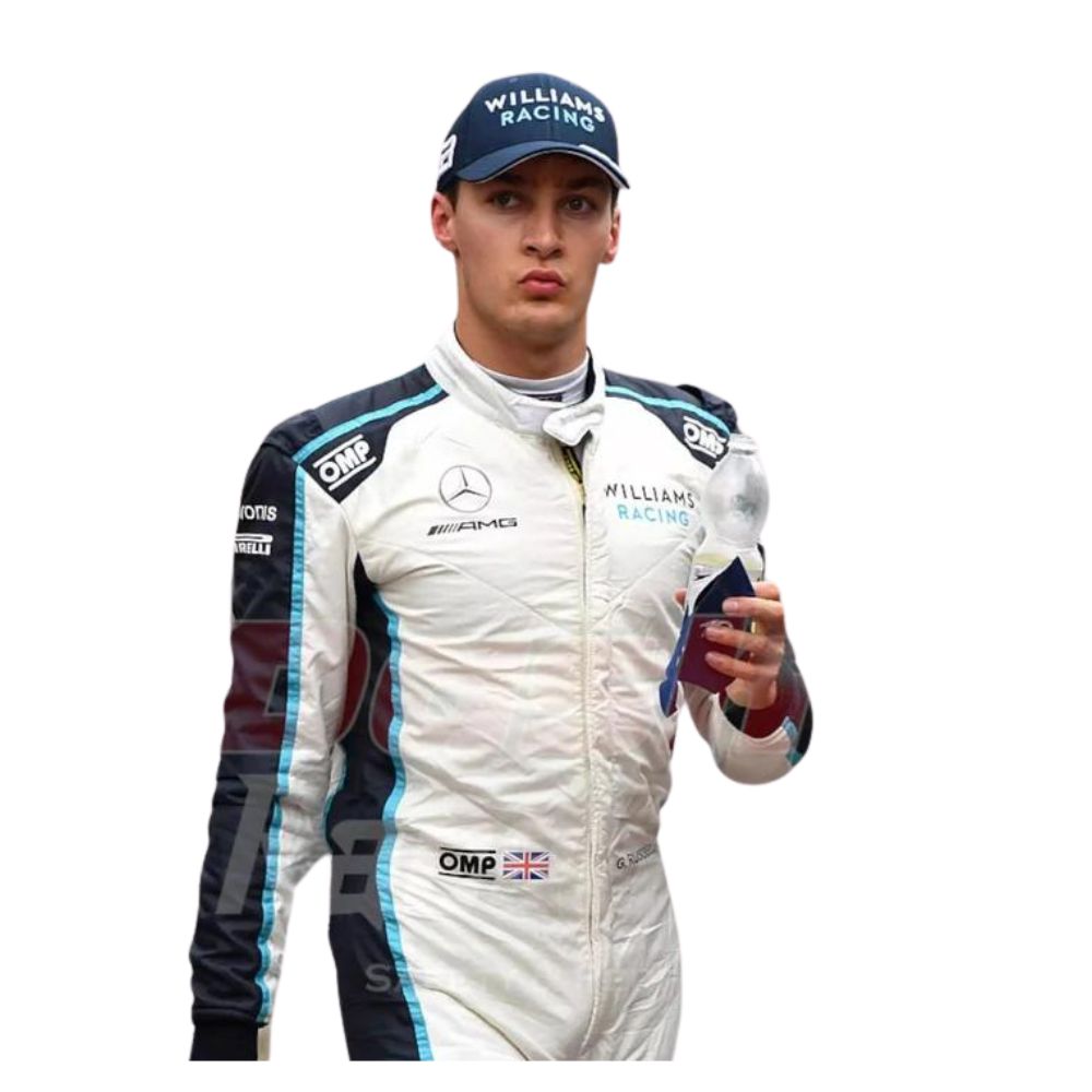 Williams Racing George Russell 2021 Formel 1 Rennanzug Replik (Rennen)